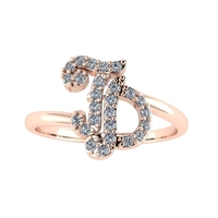 Diamond ring design 3d render - the letter TD - Thumbnail 5