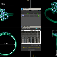 Diamond ring design 3d render - the letter TD - Thumbnail 7