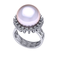 Diamond ring design 3d render - Thumbnail 3