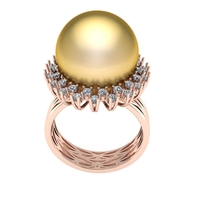 Diamond ring design 3d render - Thumbnail 5