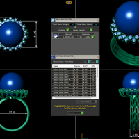Diamond ring design 3d render - Thumbnail 8
