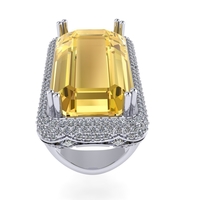 Diamond ring design 3d render - Thumbnail 6