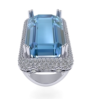 Diamond ring design 3d render - Thumbnail 7