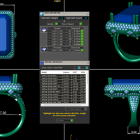 Diamond ring design 3d render - Thumbnail 8