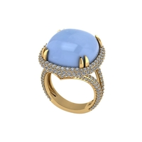 Diamond ring design 3d render - Thumbnail 3