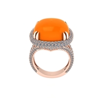 Diamond ring design 3d render - Thumbnail 5