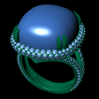 Diamond ring design 3d render - Thumbnail 10