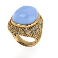 Diamond ring design 3d render - Thumbnail 2