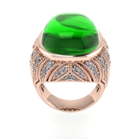 Diamond ring design 3d render - Thumbnail 5