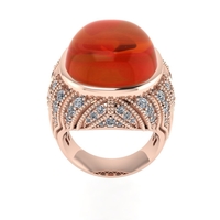 Diamond ring design 3d render - Thumbnail 6