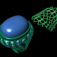 Diamond ring design 3d render - Thumbnail 11