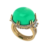 Diamond ring design 3d render - Thumbnail 1