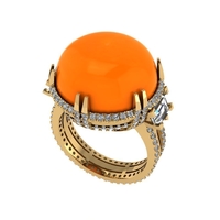 Diamond ring design 3d render - Thumbnail 3