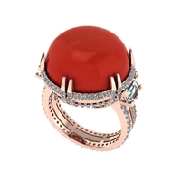 Diamond ring design 3d render - Thumbnail 4