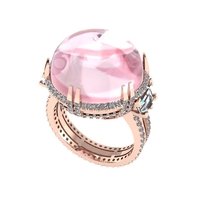 Diamond ring design 3d render - Thumbnail 6