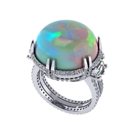 Diamond ring design 3d render - Thumbnail 7