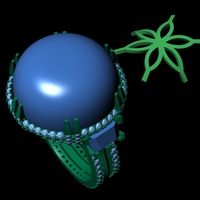 Diamond ring design 3d render - Thumbnail 10