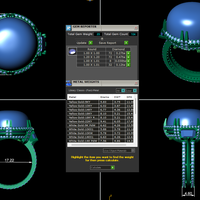Diamond ring design 3d render - Thumbnail 12