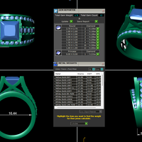Diamond ring design 3d render - Thumbnail 10