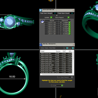 Women diamond ring 3d render - Thumbnail 12