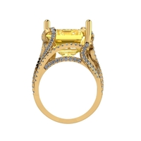 Women diamond ring 3d render - Thumbnail 4