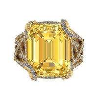 Women diamond ring 3d render - Thumbnail 8