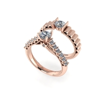 Wedding ring 3d render - Thumbnail 2