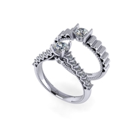 Wedding ring 3d render - Thumbnail 3