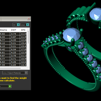 Wedding ring 3d render - Thumbnail 8
