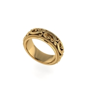 Women diamond ring 3d render - Thumbnail 1