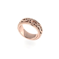 Women diamond ring 3d render - Thumbnail 2