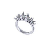 Women diamond ring 3d render - Thumbnail 3
