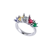 Women diamond ring 3d render - Thumbnail 6