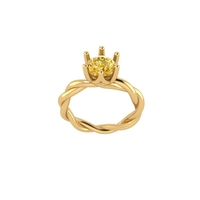 Women diamond ring 3d render - Thumbnail 4