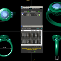 Women diamond ring 3d render - Thumbnail 9