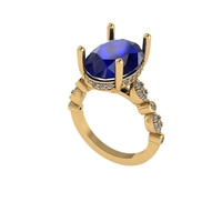 Women diamond ring 3d render - Thumbnail 2