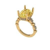 Women diamond ring 3d render - Thumbnail 3