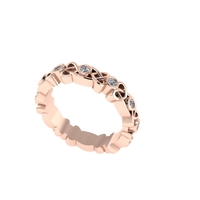 Women diamond ring 3d render - Thumbnail 2