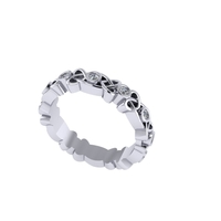 Women diamond ring 3d render - Thumbnail 3