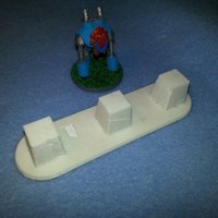 Small War Gaming Terrain - Concrete Barrier 3D Printing 56837