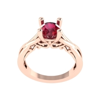 Women diamond ring 3d render - Thumbnail 5