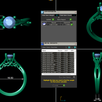 Women diamond ring 3d render - Thumbnail 9