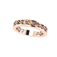 Women diamond ring 3d render - Thumbnail 5