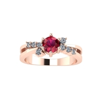 Women diamond ring 3d render - Thumbnail 5