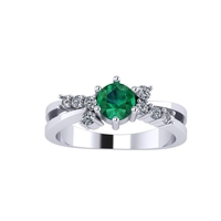 Women diamond ring 3d render - Thumbnail 6