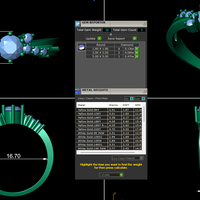 Women diamond ring 3d render - Thumbnail 10