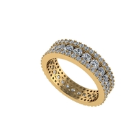 Women diamond ring 3d render - Thumbnail 1