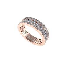 Women diamond ring 3d render - Thumbnail 2