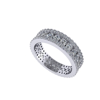 Women diamond ring 3d render - Thumbnail 3