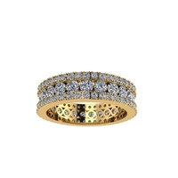 Women diamond ring 3d render - Thumbnail 4